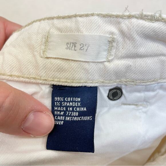 Madewell Cream Denim Shorts Size 27 - Picture 5 of 6